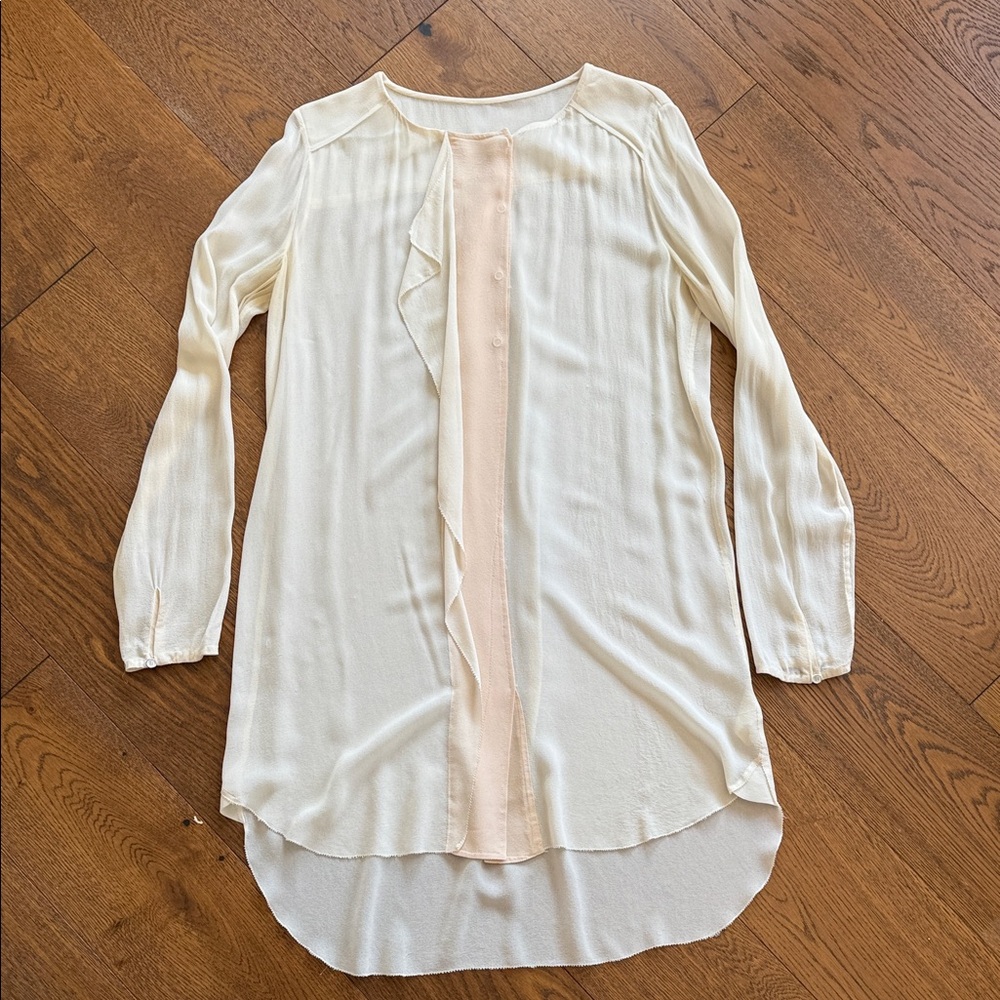Wilfred Cream and Tan Blouse